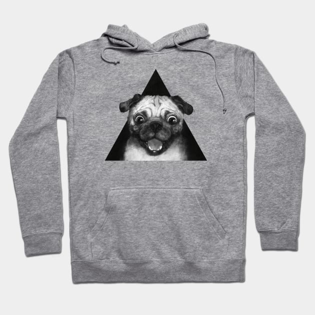 Pug Hoodie by LauraGraves